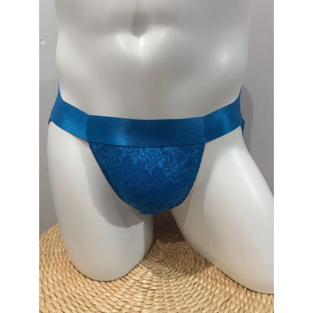 Cosabella‎ Men's Lace Brief Udaipur Blue Premium Italian Designer Underwear